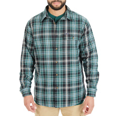 Plaid Pocket Flannel Button-Up Shirt