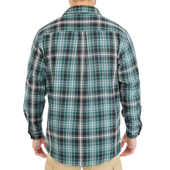 Plaid Pocket Flannel Button-Up Shirt