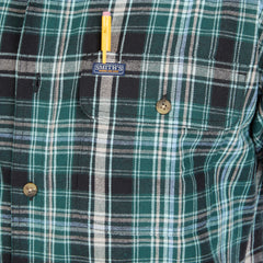 Plaid Pocket Flannel Button-Up Shirt