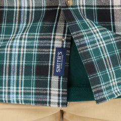 Plaid Pocket Flannel Button-Up Shirt