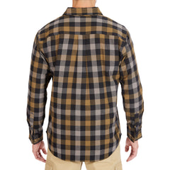 Plaid Pocket Flannel Button-Up Shirt