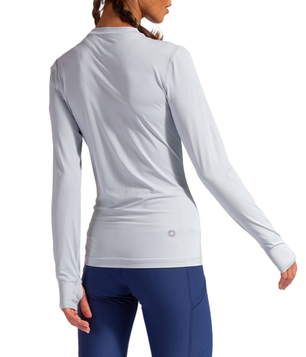  BloqUV BloqUV Women's UPF 50+ Sun Protection Long Sleeve Sun Shirt 24/7 Top - Soft Gray - Bonton