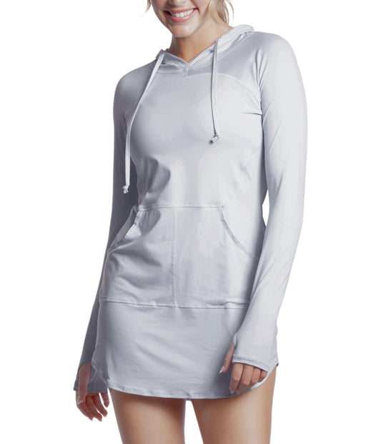 BloqUV Women's UPF 50+ Sun Protection Hoodie Dress