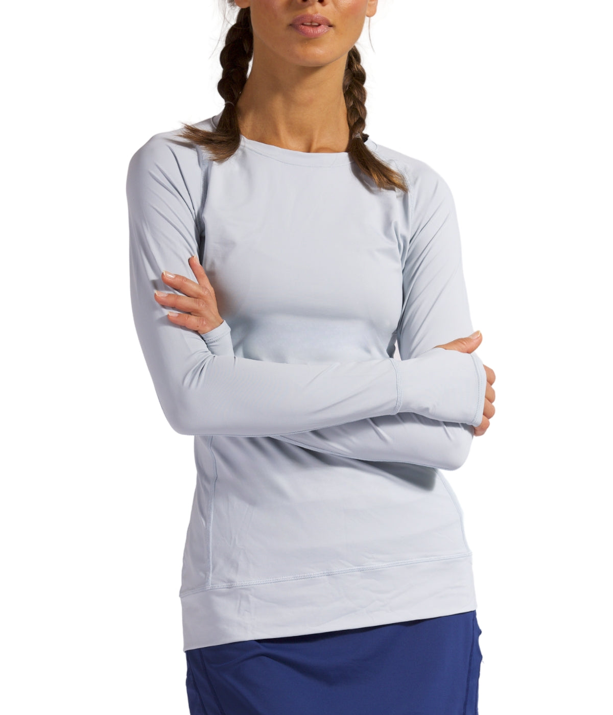  BloqUV BloqUV Women's UPF 50+ Sun Protection Pullover Top - Soft Gray - Bonton