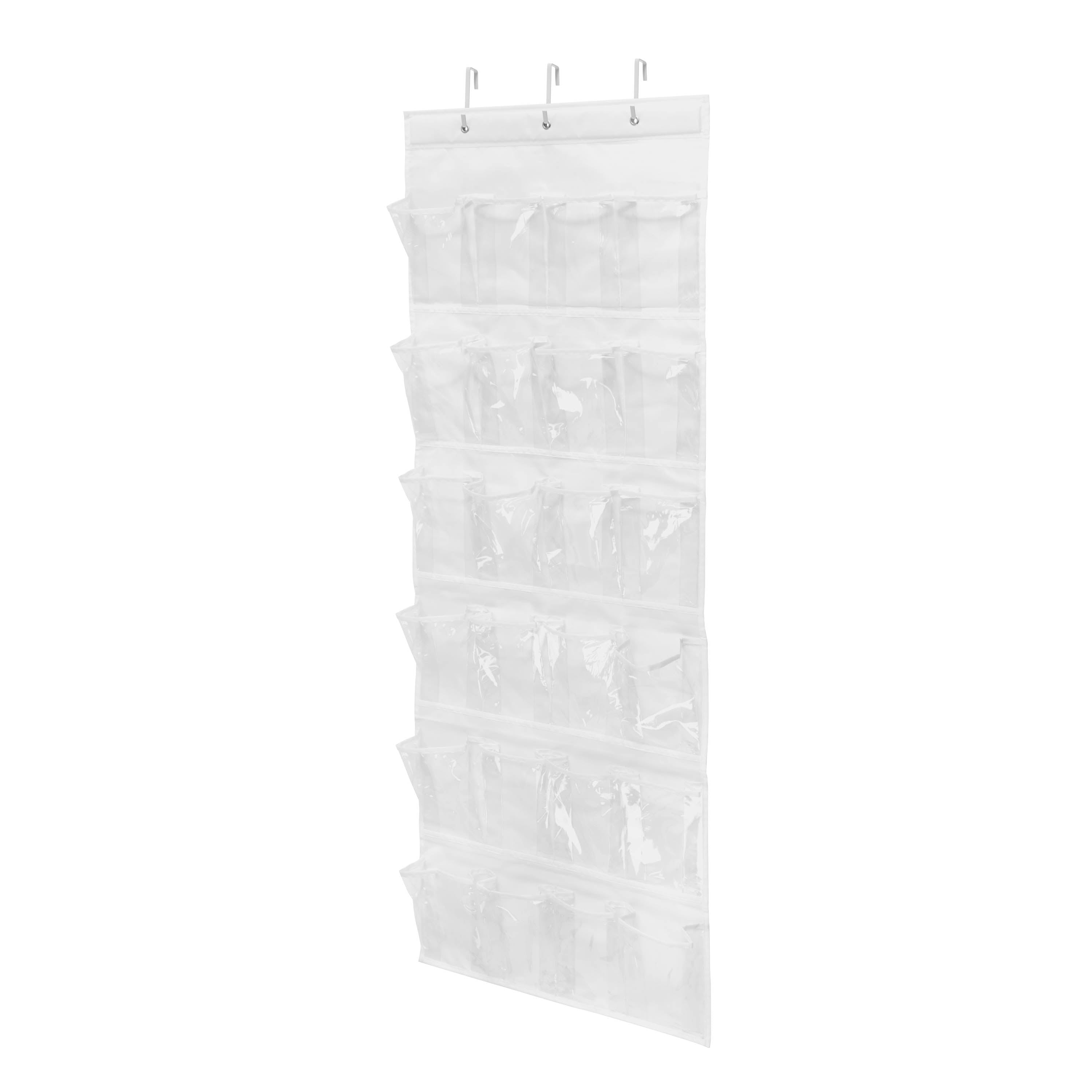  Honey-Can-Do Over the Door 24-Pocket Shoe Organizer - White - Bonton