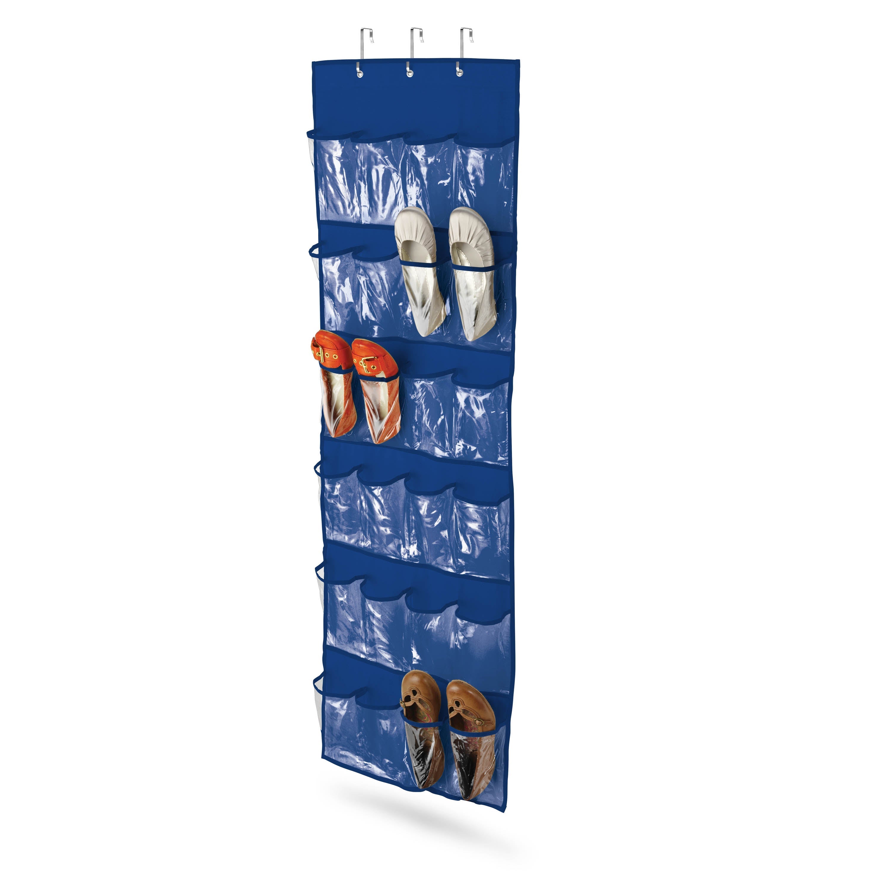  Honey-Can-Do Over the Door 24-Pocket Shoe Organizer - White - Bonton