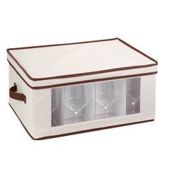 Canvas Window Storage Box with Lid