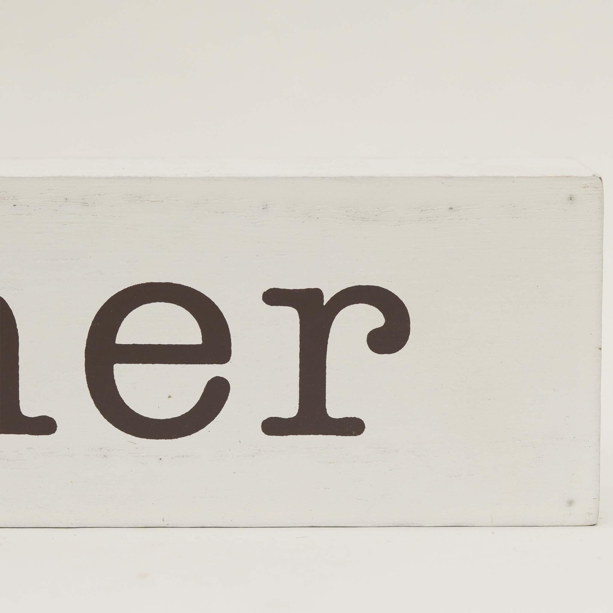  Paris Loft Gather Together Rustic Wood Block Sign - White - Bonton