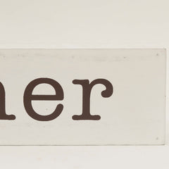 Gather Together Rustic Wood Block Sign