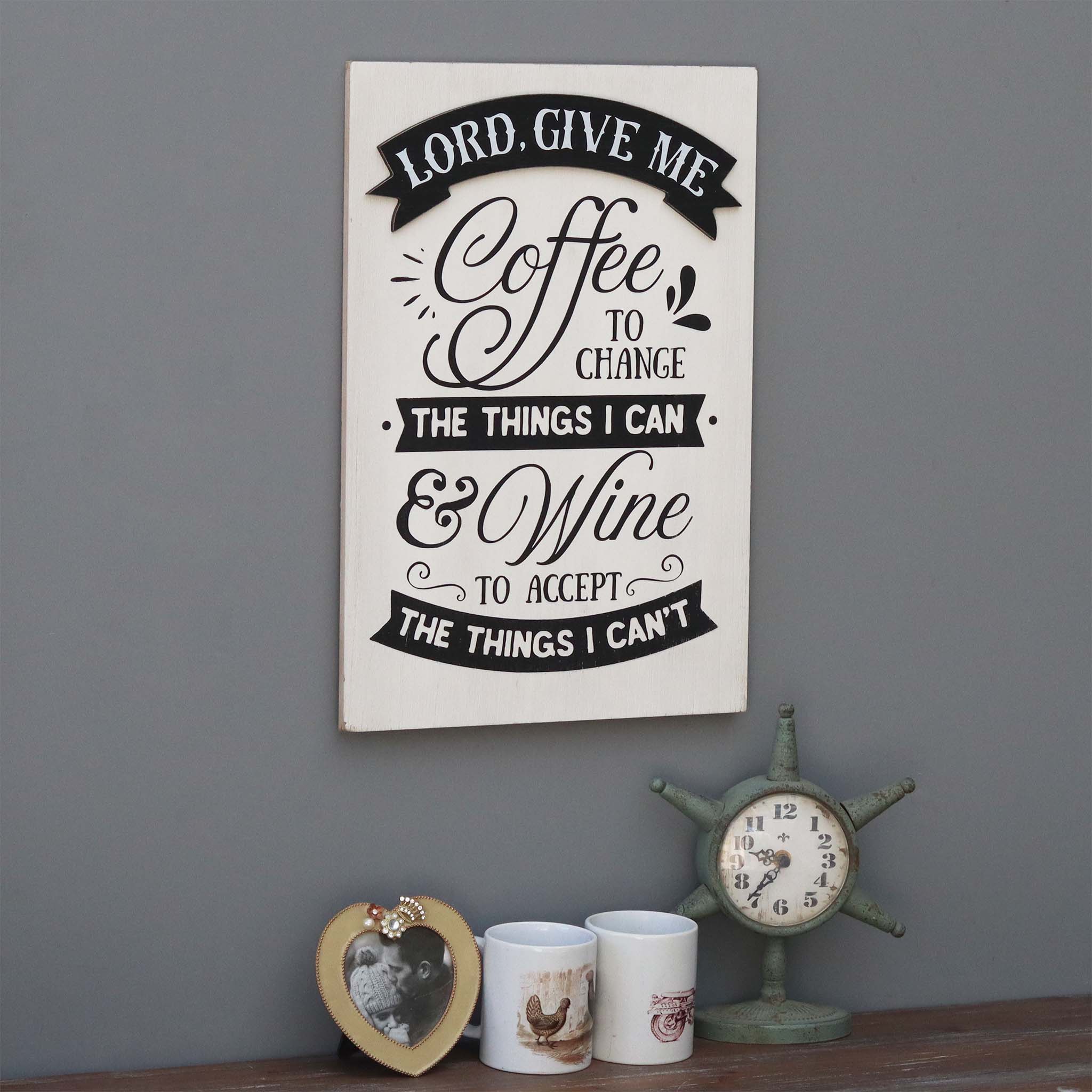  Paris Loft Coffee Bar Sign Wall Decor - White - Bonton