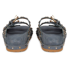 Chloe Suede Leather Sandals - Denim