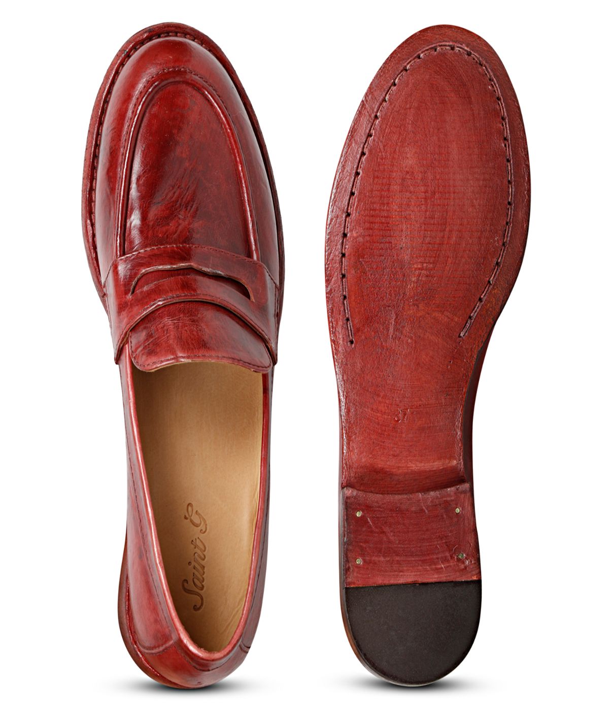 Saint G Micola Moccasins Scarlet Red