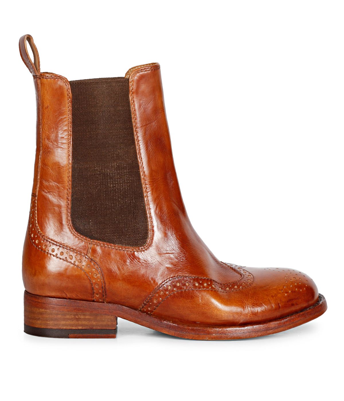 Saint G Santina Ankle Boots Cognac