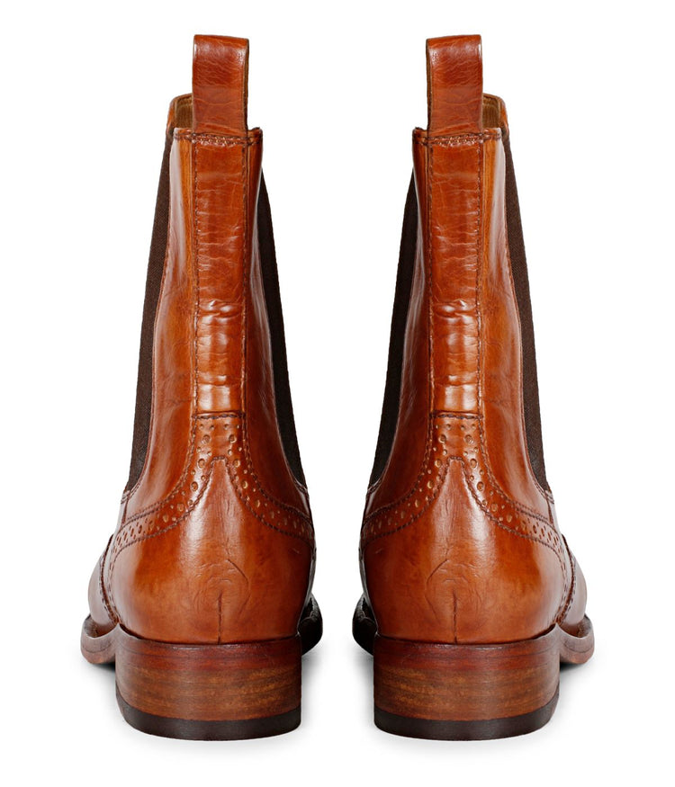 Saint G Santina Ankle Boots Cognac