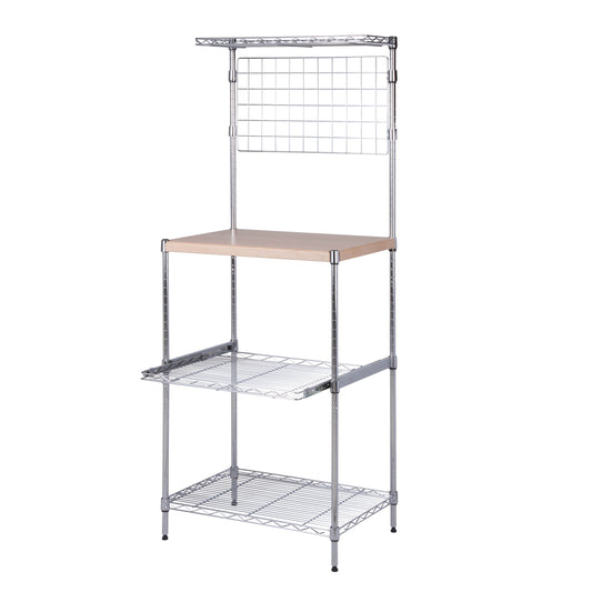 Microwave Shelving Unit With Shelves