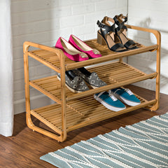 3-Tier Bamboo Shoe Rack