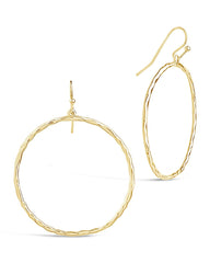 Dangle Earrings with Large Hoops