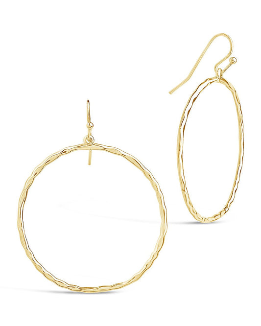 Dangle Earrings with Large Hoops