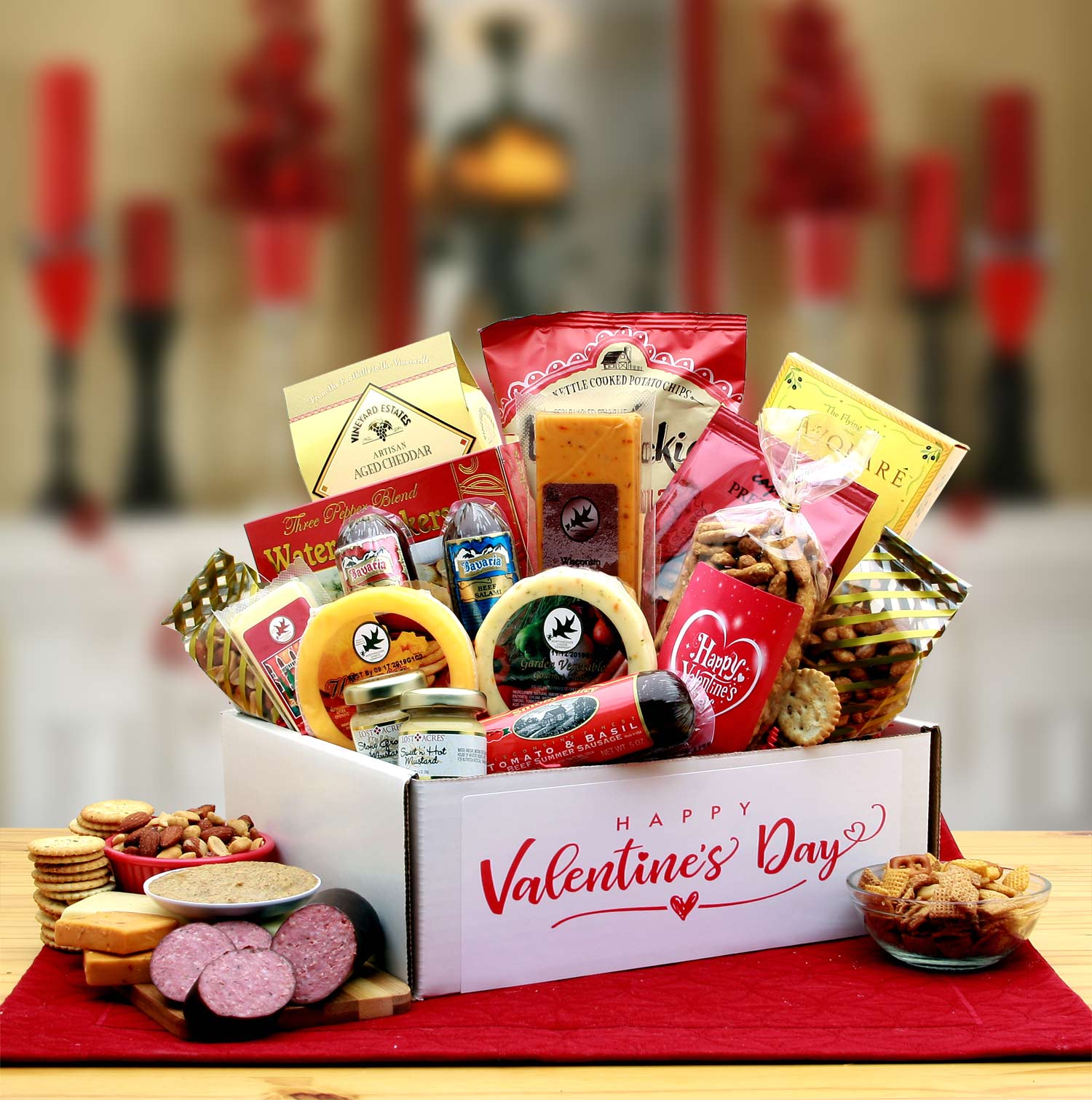  GBDS Valentines Savory Selections Gift Pack - valentines day candy - valentines day gifts  - valentines day gifts for him - valentines day gifts for her - Multi - Bonton