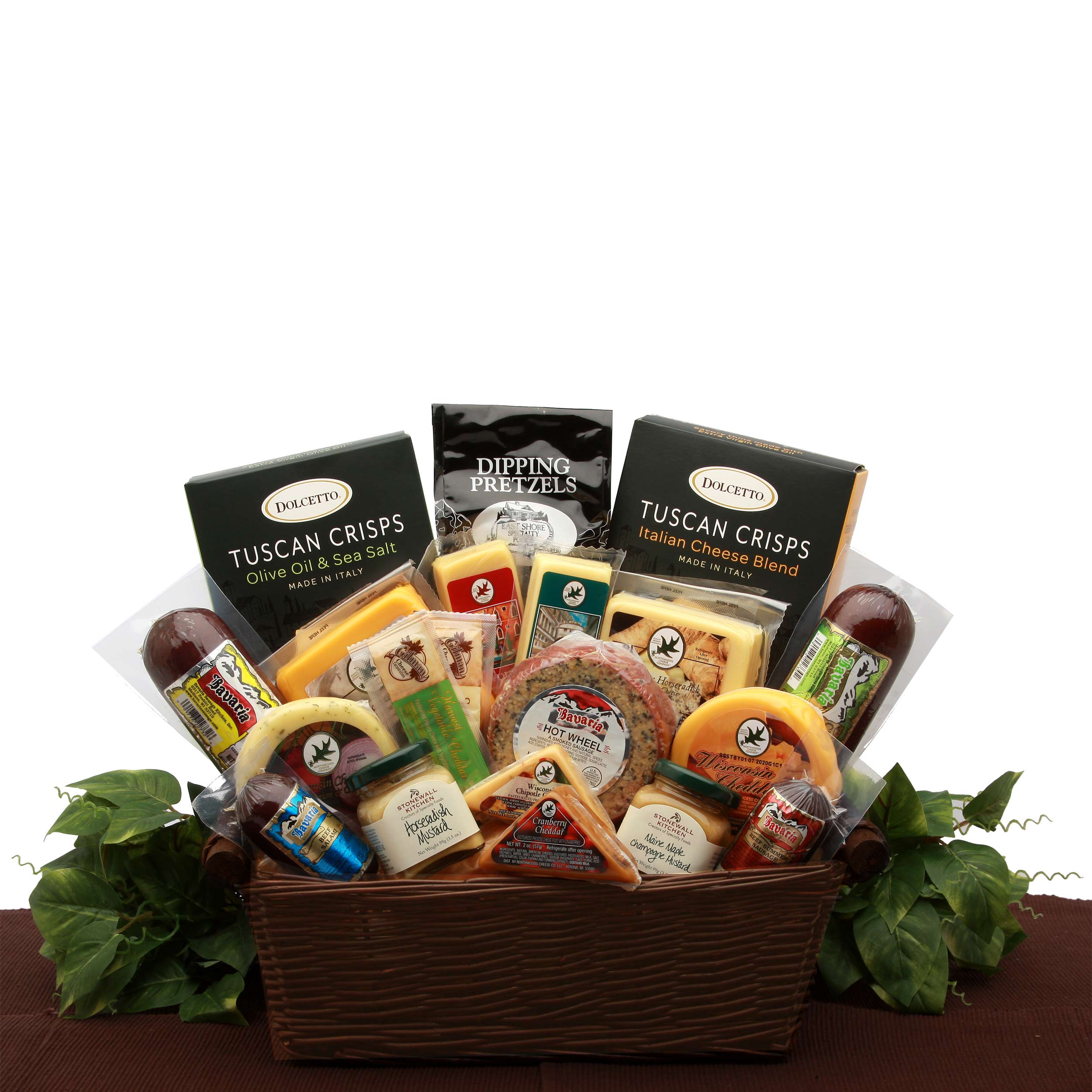  GBDS Ultimate Meat & Cheese Sampler - meat and cheese gift baskets - Multi - Bonton