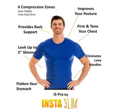 Insta Slim Big and Tall Activewear Compression Crew Neck TA0001BT