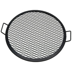 Heavy-Duty Steel Round X-Marks Fire Pit Cooking Grilling BBQ Grate