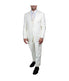  Mens Three Piece Solid Notch Lapel Suit With Matching Vest Ivory - Ivory - Bonton