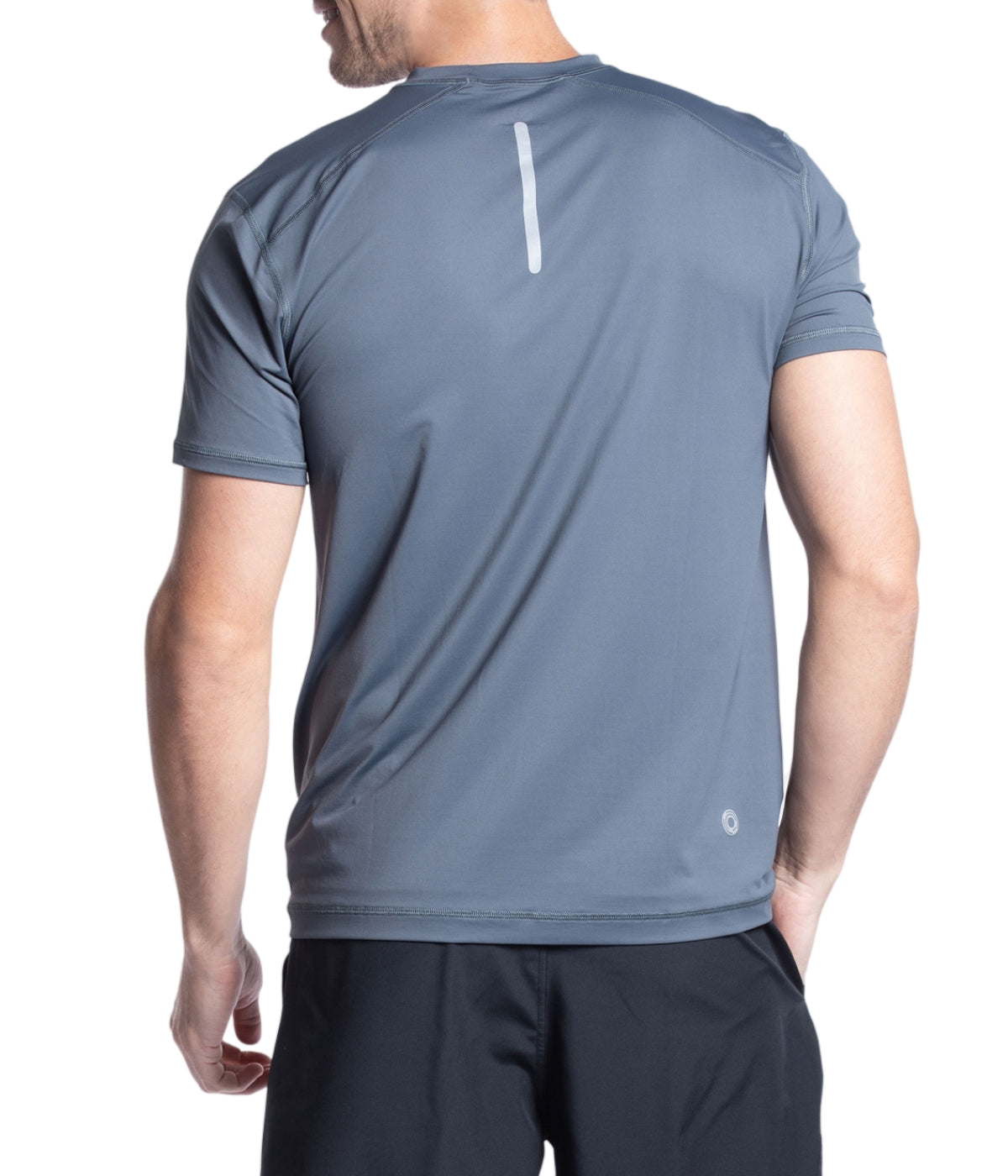  BloqUV BloqUV Men's UPF 50+ Sun Protection Short Sleeve Crew Neck Top - Smoke - Bonton