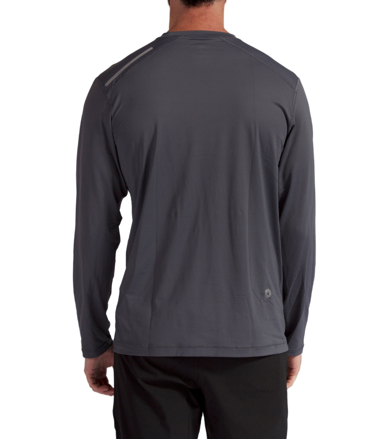  BloqUV BloqUV Men's UPF 50+ Sun Protection Long Sleeve Jet Tee Top - Smoke - Bonton