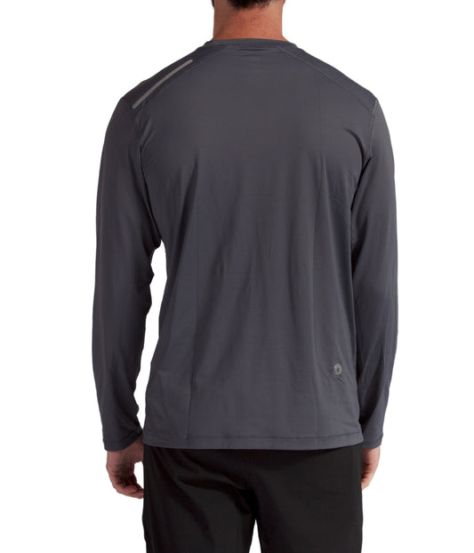 BloqUV Men's UPF 50+ Sun Protection Long Sleeve Jet Tee Top