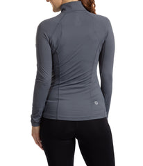 BloqUV Women's UPF 50+ Sun Protection Mock Neck Quarter Zip Top