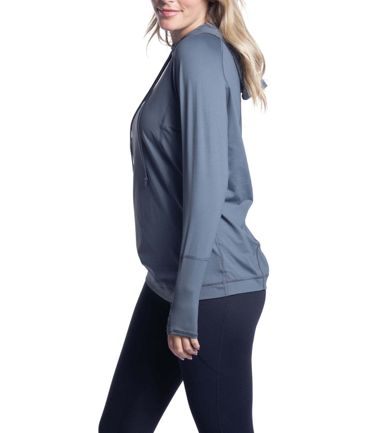  BloqUV BloqUV UPF 50+ Sun Protection Unisex Hoodie - Smoke - Bonton