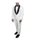  Mens Three Piece Satin Shawl Collar Tuxedo With Matching Vest Ivory - Ivory - Bonton