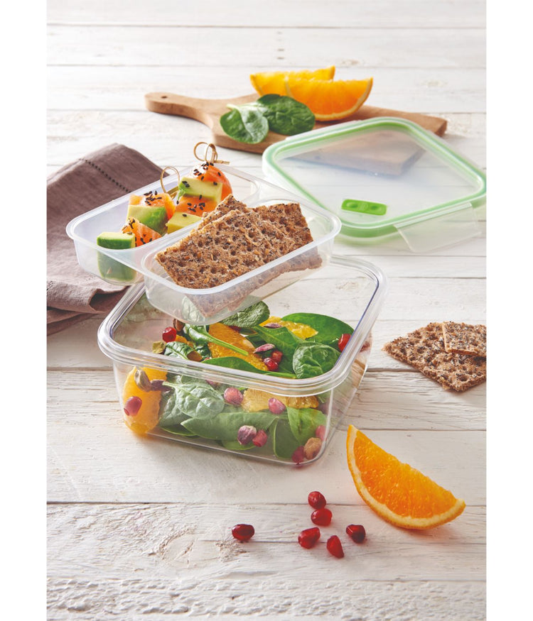 Snips By Widgeteer Square Tritan Renew Lunchbox & Portable Cup, Set of 2, 0.8Q & 0.5Q Green