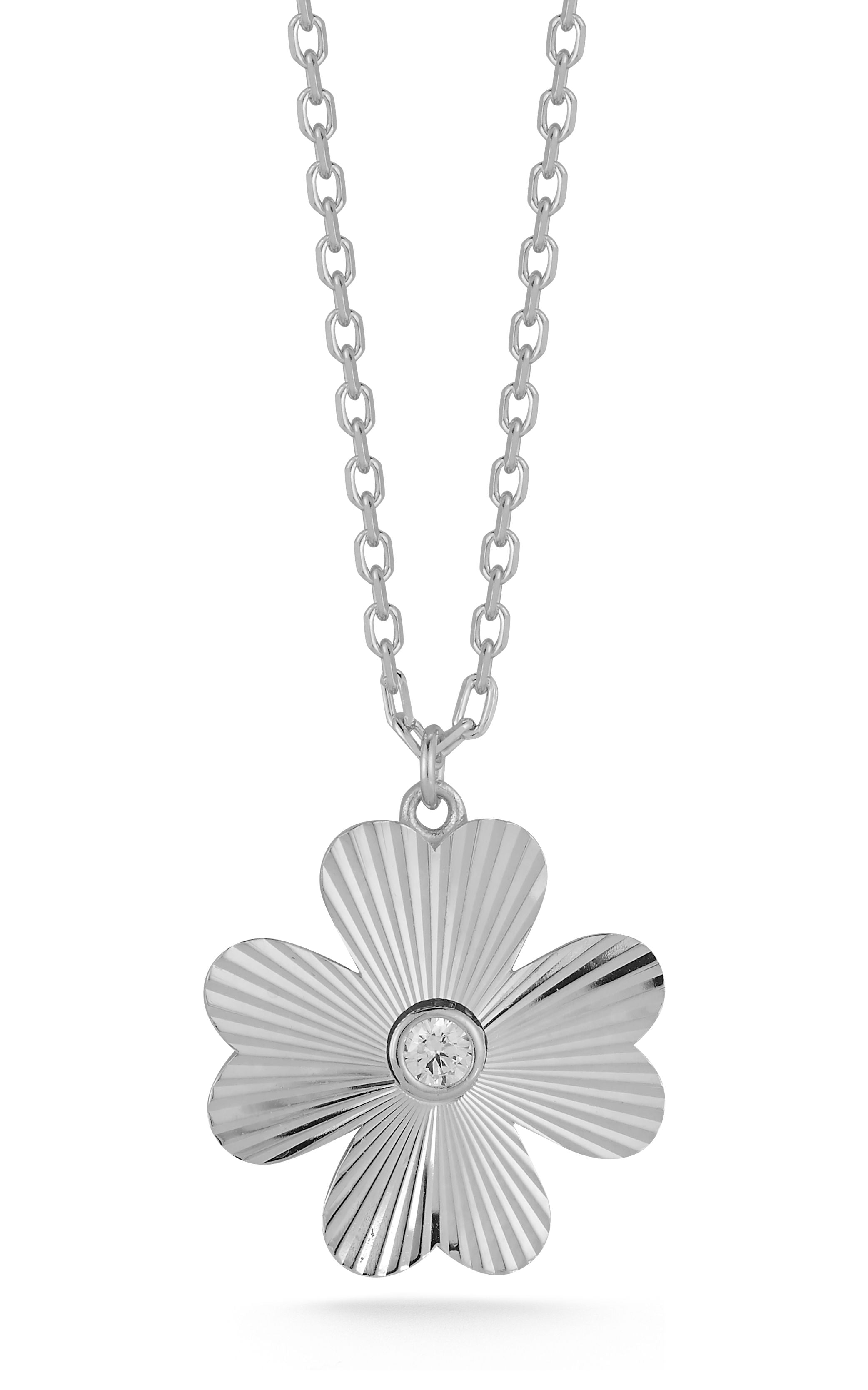  Relativity Clover Necklace - Silver - Bonton