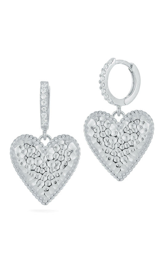 Heart Drop Earrings