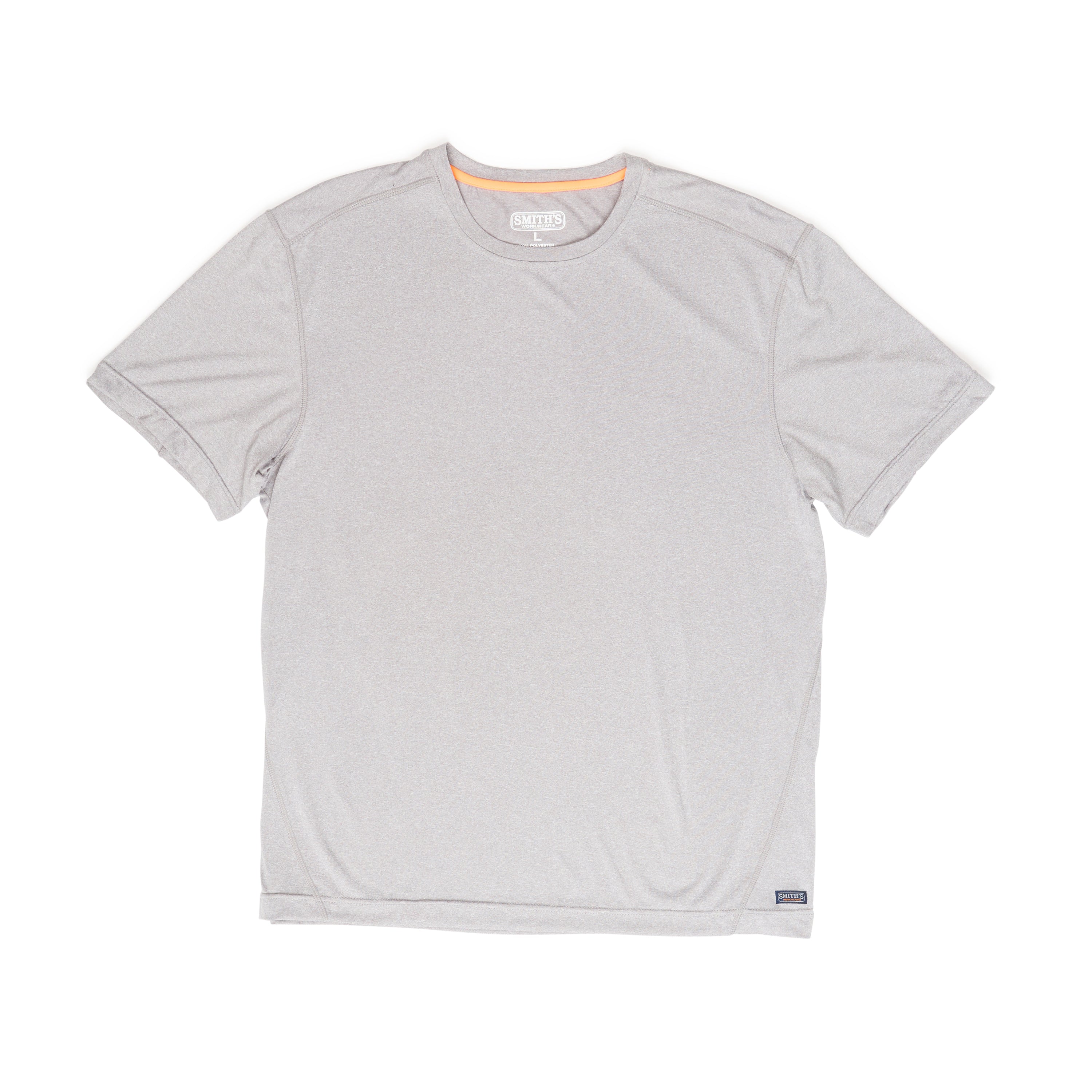  Smith's Workwear Short Sleeve Performance Crew - Heather Grey - Bonton