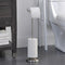 Free Standing Bathroom Toilet Tissue Paper Roll Holder Stand with Reserve Function