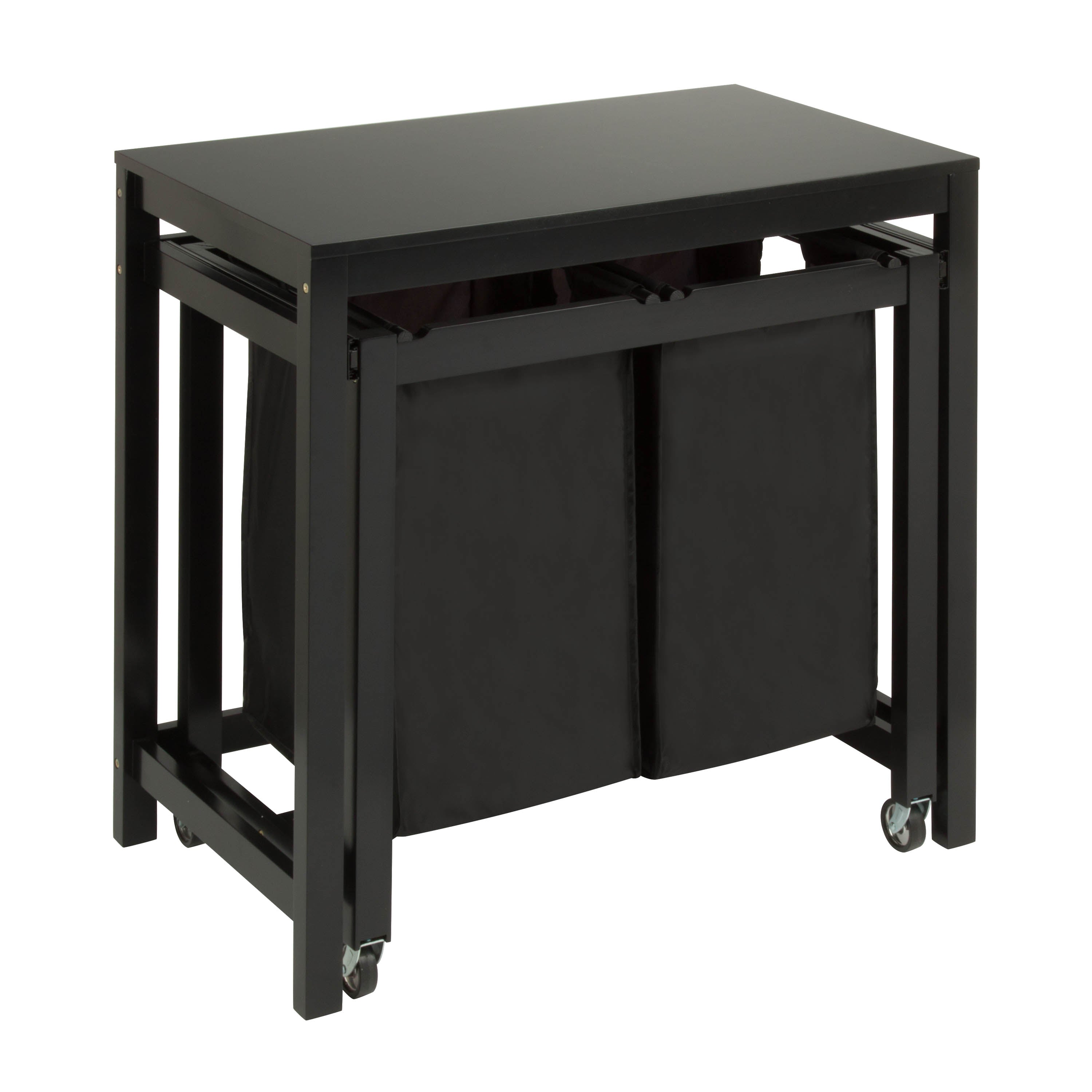  Honey-Can-Do Double Sorter Folding Table - Black - Bonton