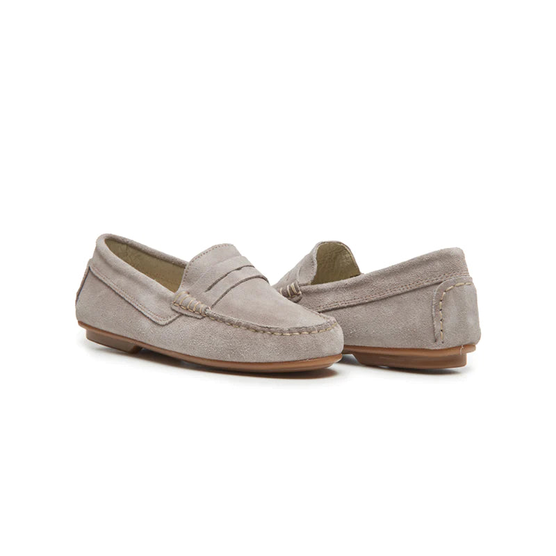  Childrenchic Suede Penny Loafers - Grey - Bonton