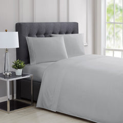 Solid 310 Thread Count Cotton Sheet Set Grey