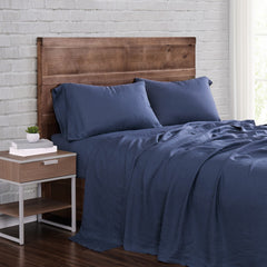 Linen Sheet Set Navy