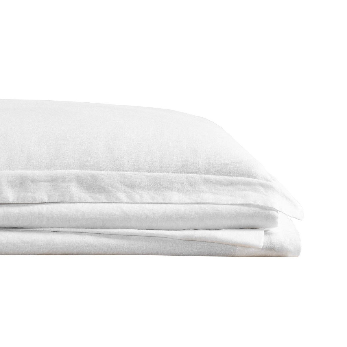  Brooklyn Loom Linen Sheet Set White - White - Bonton