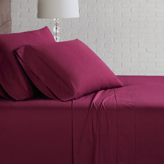 Classic Cotton Sheet Set Burgundy