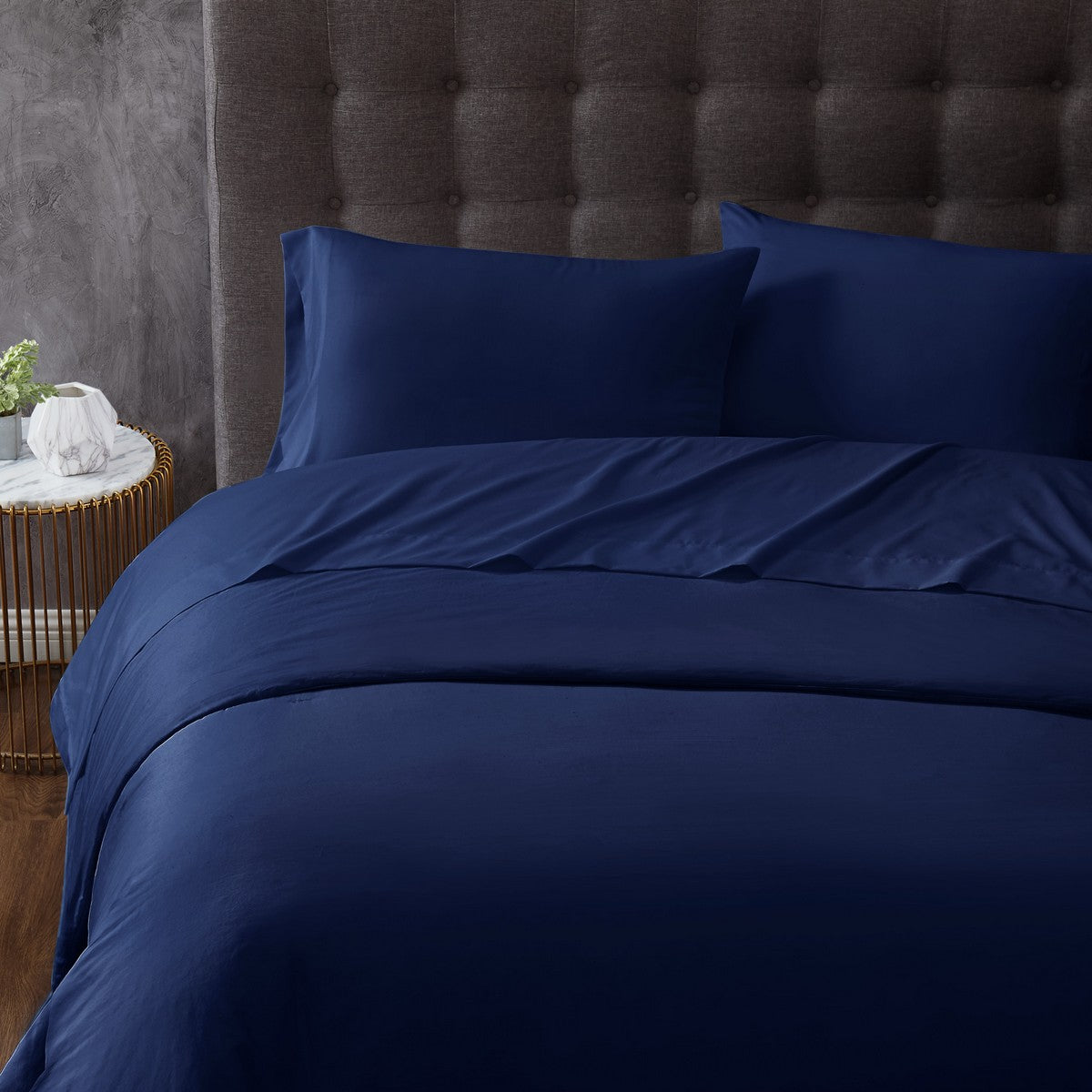  Truly Calm Antimicrobial Sheet Set Navy - Navy - Bonton