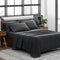 Solid Sheet Set Charcoal Grey