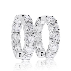 Sterling-Silver-CZ-Inside-Out-Hoops-Clear stone-7.5 grams-1