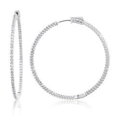 Sterling-Silver-Large-CZ-Inside-Out-Hoop-Earrings-Clear stone-2