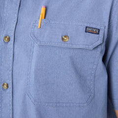 Sandwashed Short Sleeve Work Shirt