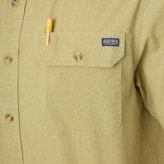 Sandwashed Short Sleeve Work Shirt